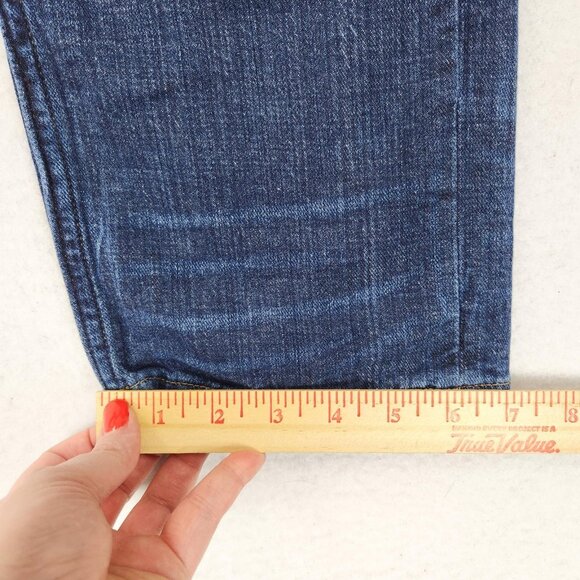 Banana Republic Jeans Womens 27 Blue Boyfriend Distressed Mid Rise Stretch Denim - Picture 7 of 13